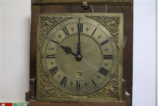Joseph Thompson of Cirencester - A mid 18th century oak 30 hour longcase clock H.192cm